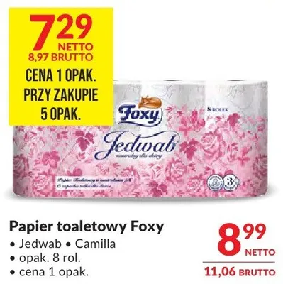 Papier toaletowy Foxy promocja w Makro