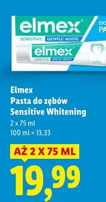 Pasta do zębów Sensitive Whitening promocja w Lidl