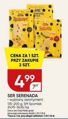 Ser serenada wybrany asortyment promocja w Chata Polska