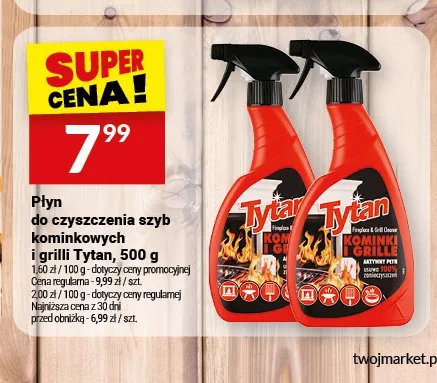 Płyn do czyszczenia szyb kominkowych i grilli Tytan promocja w Twój Market