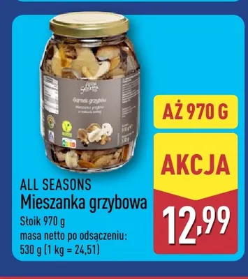 Mieszanka grzybowa All Seasons promocja w Aldi