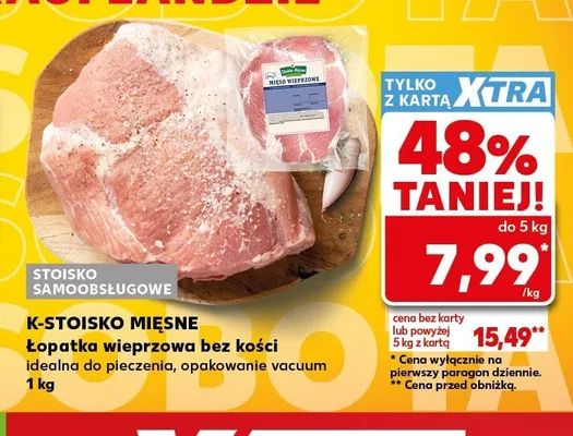 Łopatka wieprzowa bez kości K-Stoisko Mięsne promocja w Kaufland