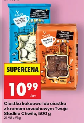 Ciastka z kremem orzechowym promocja w Biedronka