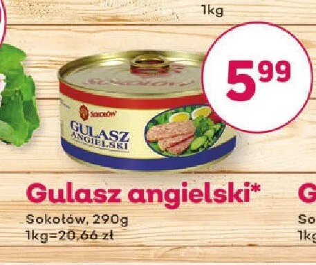 Gulasz angielski promocja w Bliski