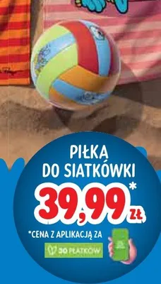 Piłka do siatkówki plażowa Smerfy promocja w Stokrotka