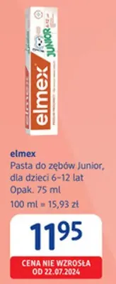 Pasta do zębów Junior, dla dzieci 6-12 lat promocja w Drogerie DM