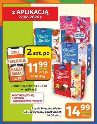 Ptasie Mleczko E.Wedel promocja w Społem Częstochowa