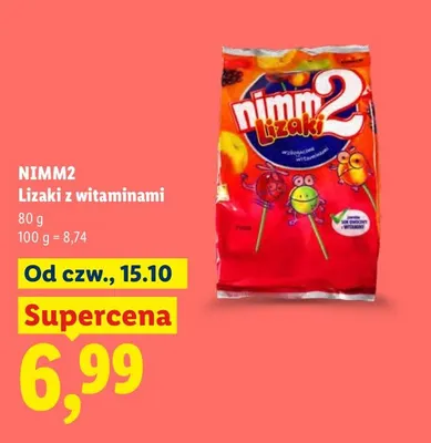 Lizaki z witaminami Nimm2 promocja w Lidl