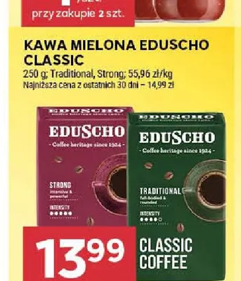 Kawa mielona Eduscho Classic Strong promocja w Stokrotka