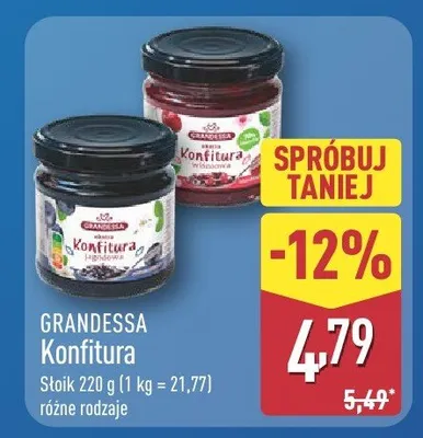 Konfitura  promocja w Aldi