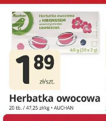 Herbatka owocowa Auchan promocja w Marketvita
