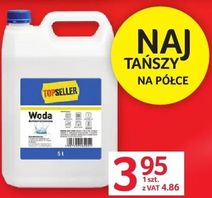 Woda demineralizowana 5L promocja w Selgros