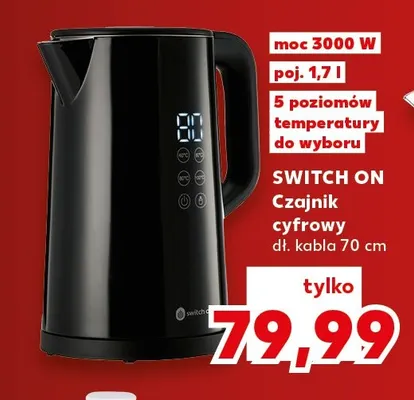 Czajnik cyfrowy Switch On promocja w Kaufland