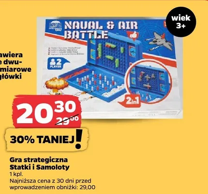 Gra strategiczna Statki i samoloty promocja w Netto