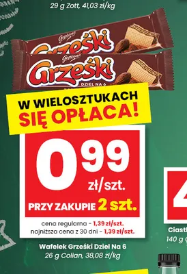 Wafelek Grześki Dziel na 6 promocja w emma MARKET
