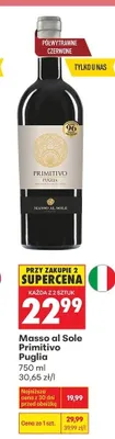 Wino Masso al Sole Primitivo Puglia promocja w Biedronka