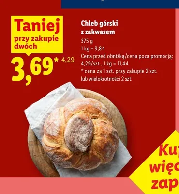 Chleb górski z zakwasem promocja w Lidl