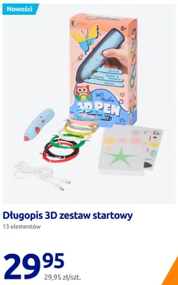 Długopis 3D zestaw startowy 13 elementów promocja w Action