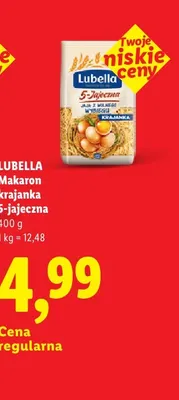 Makaron krajanka 5-jajeczna Lubella promocja w Lidl