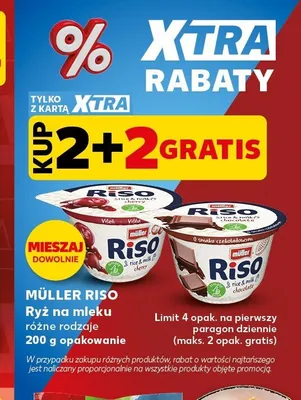 Ryż na mleku Müller Riso o smaku czekoladowym promocja w Kaufland