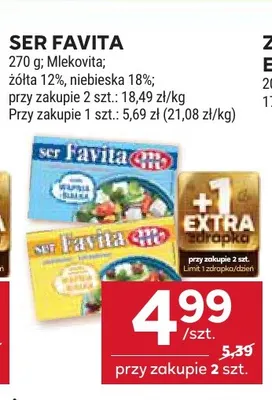 Ser Favita niebieska 18% promocja w Stokrotka