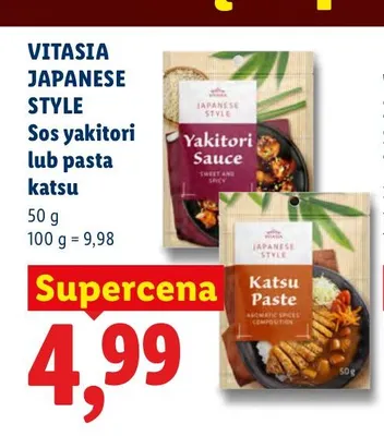 Sos yakitori Vitasia Japanese Style promocja w Lidl