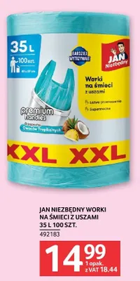 Jan Niezbędny worki na śmieci z uszami 35l 100szt. promocja w Selgros