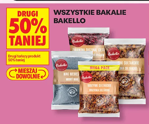 Bakalie Bakello promocja w Biedronka