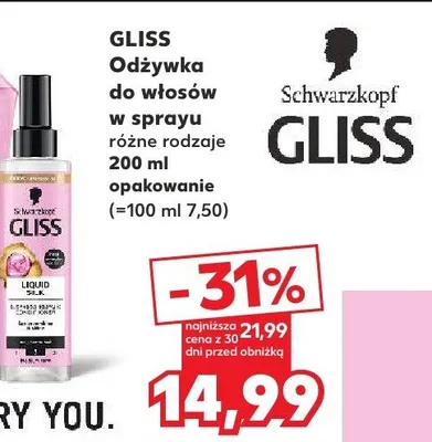 Odżywka do włosów w sprayu różne rodzaje  promocja w Kaufland