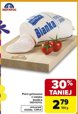 Pierś gotowana z indyka promocja w Carrefour