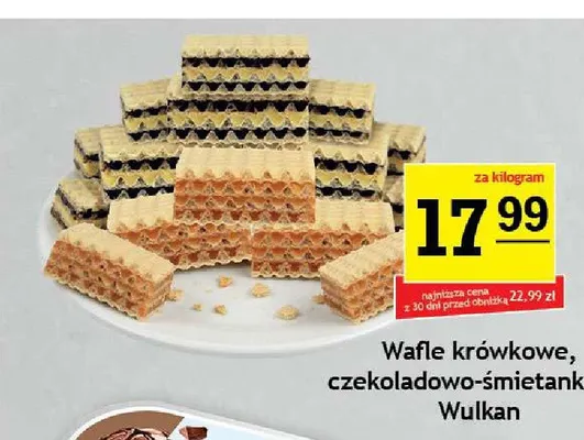 Wafle krówkowe Wulkan promocja w Gram Market