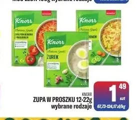 Zupa w proszku Knorr promocja w Tomi Markt