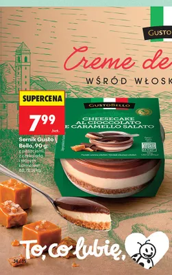 Sernik GustoBello z czekoladą i słonym karmelem promocja w Biedronka