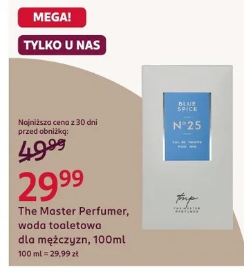 The Master Perfumer Blue Spice No 25 woda toaletowa dla mężczyzn promocja w Rossmann