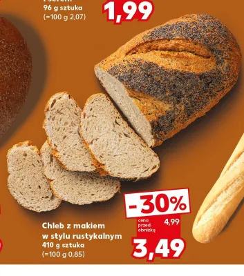 Chleb z makiem w stylu rustykalnym promocja w Kaufland