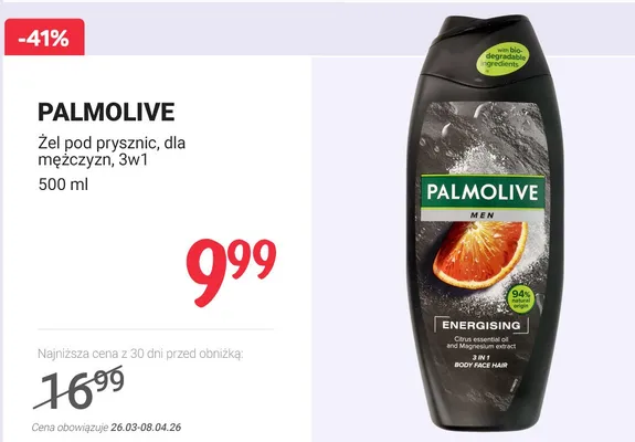 Żel pod prysznic dla mężczyzn, 3w1 promocja w Rossmann