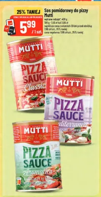 Sos pomidorowy do pizzy Mutti Pizza Sauce Classic promocja w POLOmarket