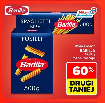 Makaron Spaghetti N°5 Barilla promocja w Carrefour