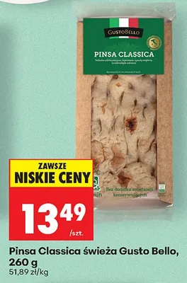 Pinsa Classica świeża promocja w Biedronka