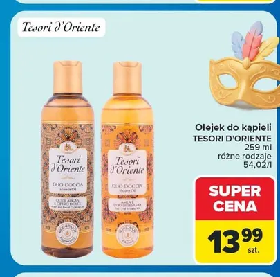 Olejek do kąpieli Tesori d'Oriente Amla e Olio di Sesamo promocja w Carrefour