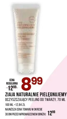 Peeling Ziaja Naturalne nie pielęgnujemy oczyszczający peeling do twarzy 70 ml promocja w Drogerie Natura
