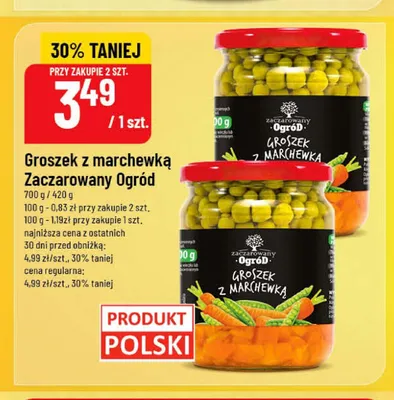 Groszek z marchewką Zaczarowany Ogród promocja w POLOmarket