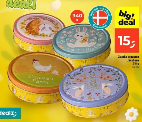 Ciastka w puszce różne rodzaje promocja w Dealz