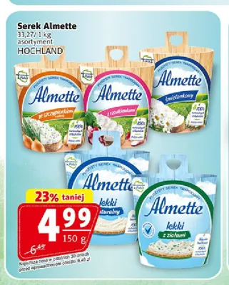 Serek Almette śmietankowy promocja w Prim Market