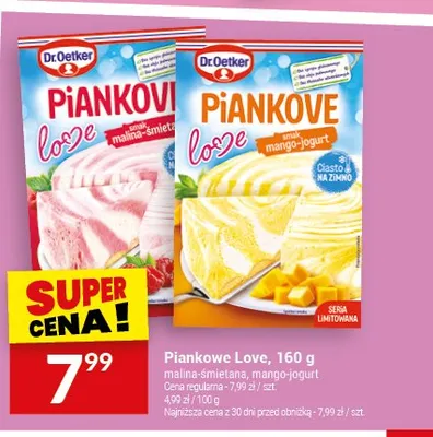 Piankowe Love malina-śmietana Dr.Oetker promocja w Twój Market