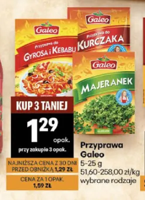 Przyprawa Galeo promocja w Delikatesy Centrum