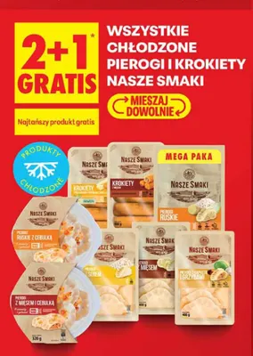 Chłodzone pierogi i krokiety Nasze Smaki promocja w Biedronka