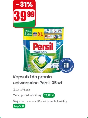 Kapsułki do prania uniwersalne 35 szt. promocja w Dino