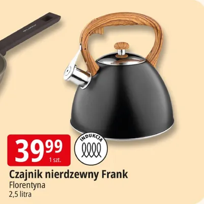 Czajnik nierdzewny Frank Florentyna 2,5 litra promocja w Leclerc