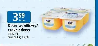 Deser czekoladowy Eco+ 4-pak promocja w Leclerc